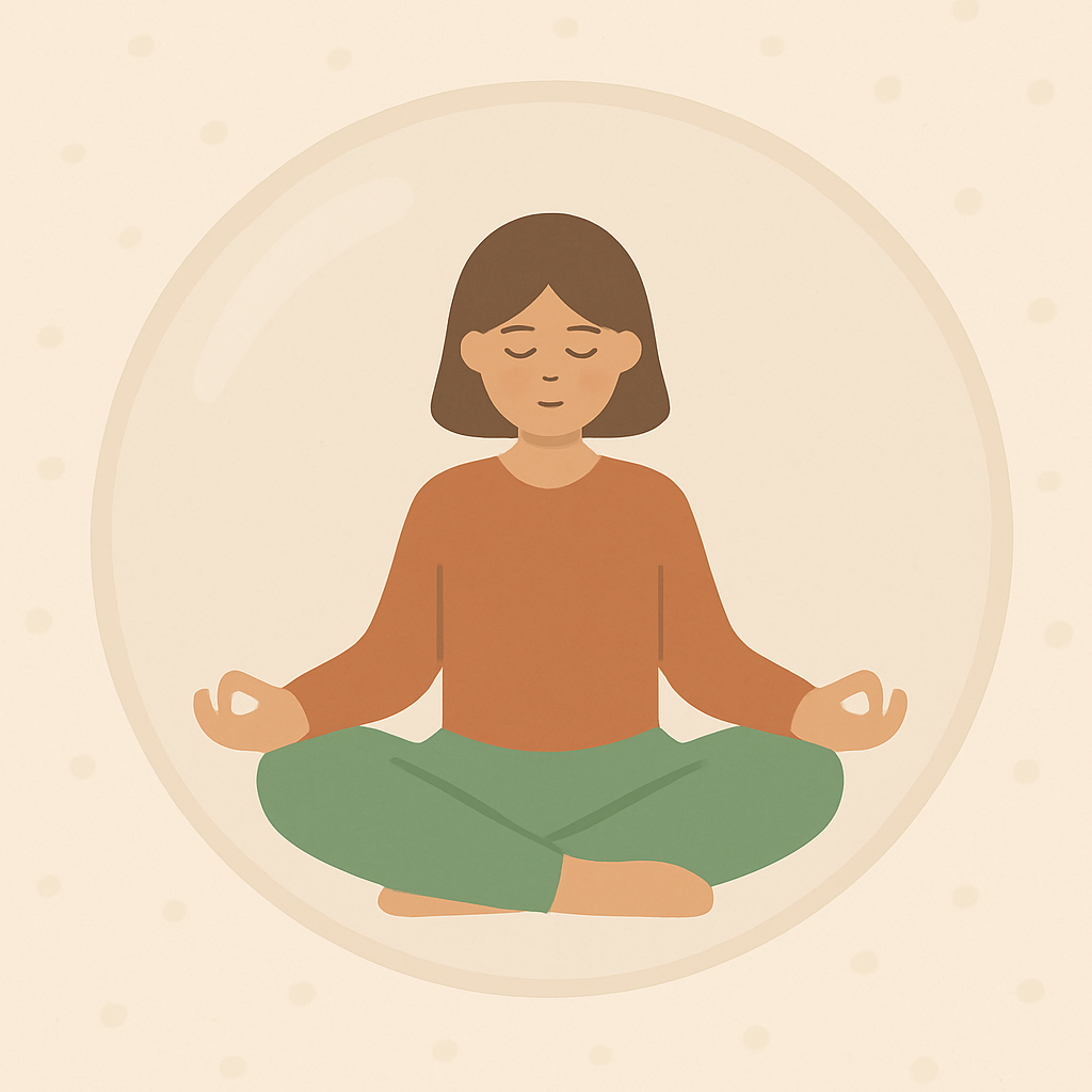 Calming scene representing a peaceful safe place for visualization practice